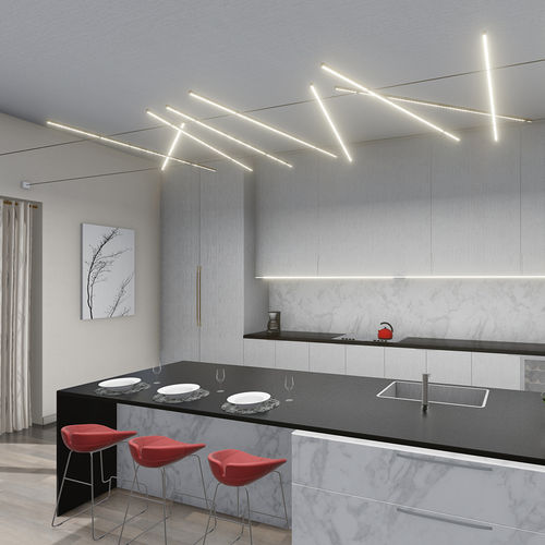 Luminaire suspendu - STIK - Aldabra - apparent / encastré / à LED