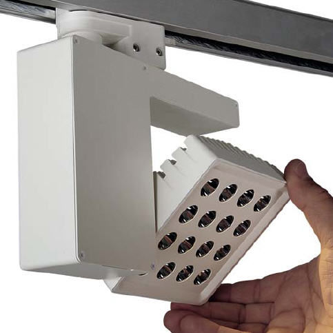 Éclairage sur rail à LED - PROTEO - Aldabra - carré / en aluminium / professionnel
