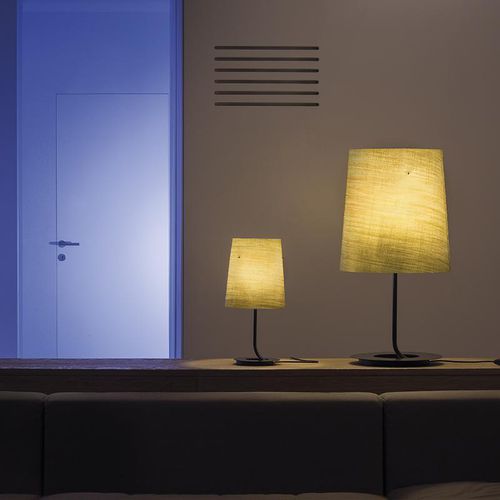 Lampe de table - GRACE - Karboxx - en métal / en lin / contemporaine