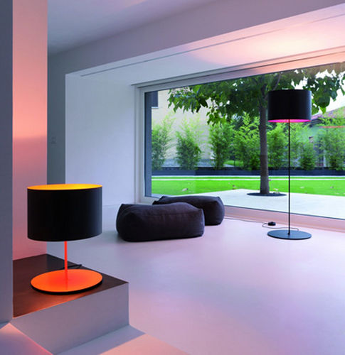 Lampe sur pied - HALF MOON - Karboxx - en aluminium peint / en fibre de carbone / contemporaine