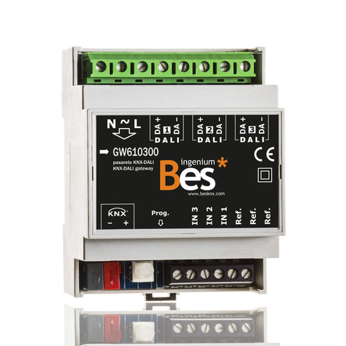 Module d'interface pour bouton poussoir - DALIK-BRD3 - Ingenium - BES KNX - passerelle / sur rail DIN / KNX