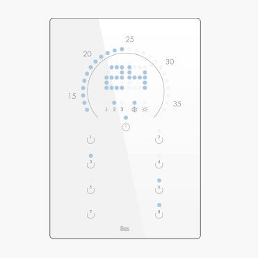 Thermostat numérique - CUBIK-TLR - Ingenium - BES KNX - programmable / pour climatisation / mural