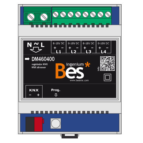 Variateur de lumière sur rail DIN - RK0104C - Ingenium - BES KNX - KNX