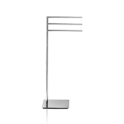 Porte-serviettes 3 barres - STRAIGHT 3 - Decor Walther Einrichtungs GmbH - sur pied / en laiton chromé
