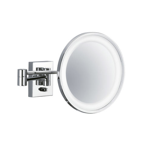 Miroir de salle de bain mural - BS 40 PL - Decor Walther Einrichtungs GmbH - contemporain / rond / en laiton chromé