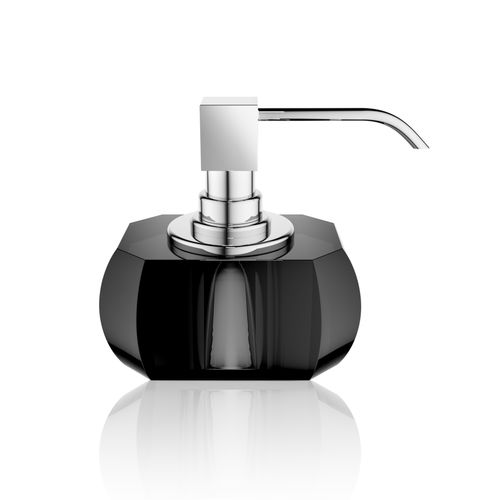 Distributeur de savon résidentiel - KR SSP - Decor Walther Einrichtungs GmbH - à poser / en laiton chromé / en cristal