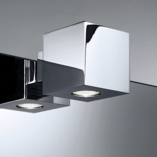 Applique murale contemporaine - CUBO - Decor Walther Einrichtungs GmbH - en laiton chromé / carrée / pour salle de bain