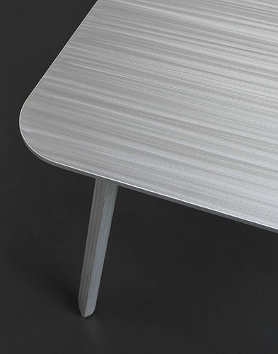 Table contemporaine - KARÉ - MAOLI - en aluminium / rectangulaire