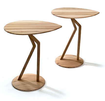 Table d'appoint design original - MARABÙ - MAOLI - en acajou / résidentielle / d'intérieur