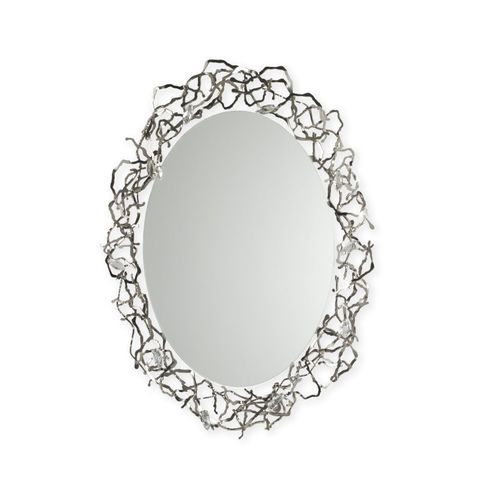 Miroir de salle de bain mural - GROOVY 463SP - iDL - contemporain / ovale / en métal