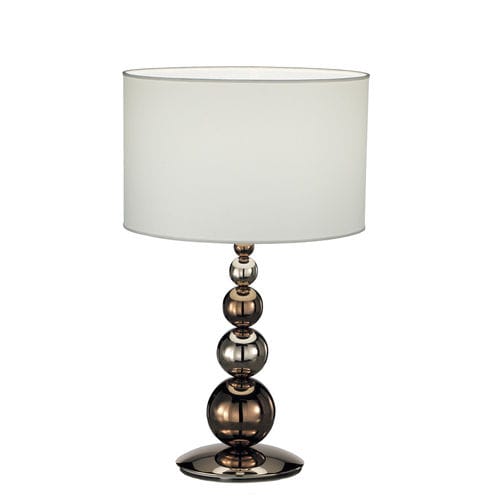 Lampe de table - VANITY : 585/1L - iDL - en métal / en verre / en tissu