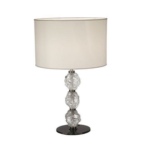 Lampe de table - CHARME : 600/1LG - iDL - en métal / en verre / en tissu