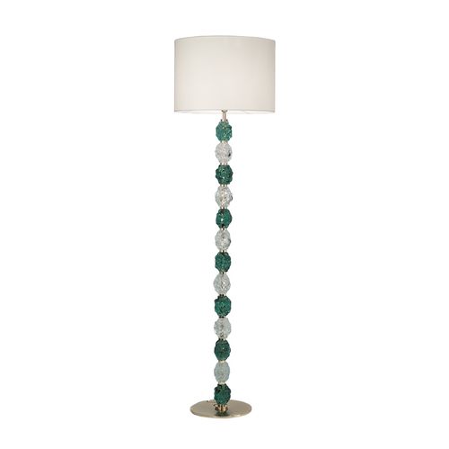 Lampe sur pied - CHARME : 600/13P - iDL - en métal / en verre / en tissu