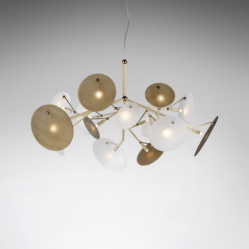 Suspension - DP - iDL - en métal / en verre de Murano / contemporaine