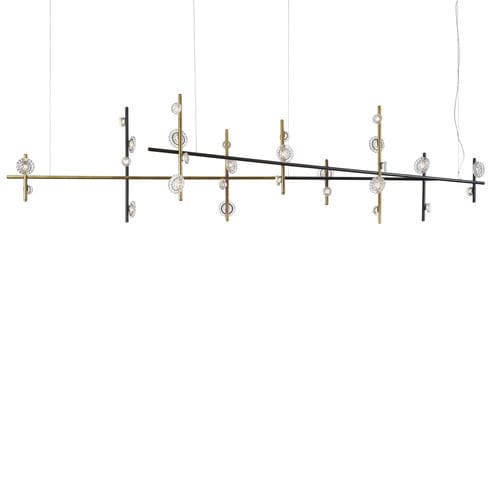 Suspension - FLOWER MIU - iDL - en métal / en verre / contemporaine