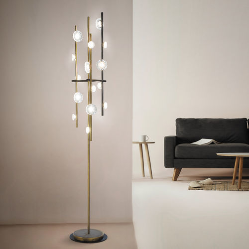 Lampe sur pied - FLOWER MIU - iDL - en métal / en verre / contemporaine