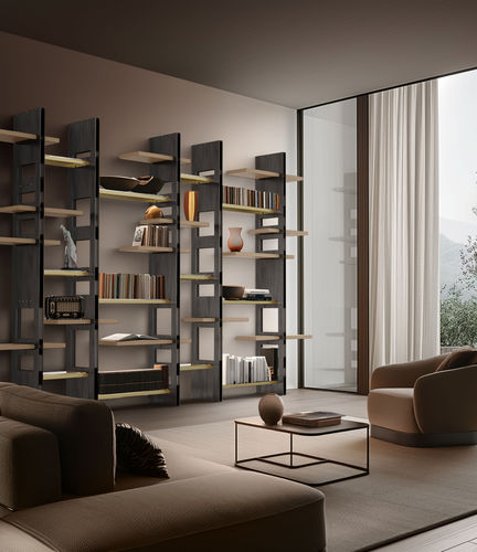 Bibliothèque modulable - TWIN - iDL - contemporaine / professionnelle / en rouvre