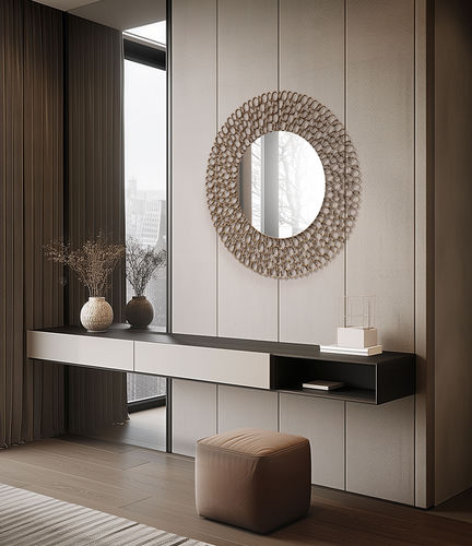 Miroir mural - CHRYSALIS : 448SP/105 - iDL - professionnel / contemporain / rond