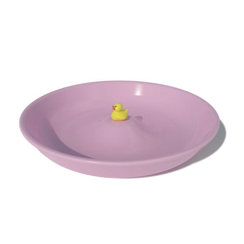 Assiette ronde - MY BABY DUCK : AX2000  - Axis 71ba - blanche / bleue / rose