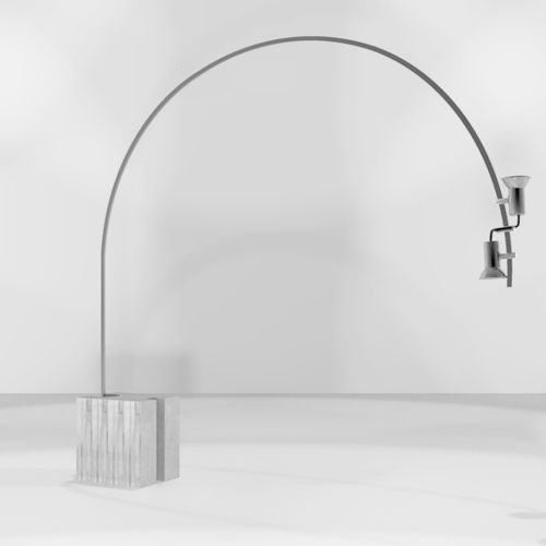 Lampe sur pied - CG71 ARCO - Axis 71ba - en métal / en béton / design minimaliste