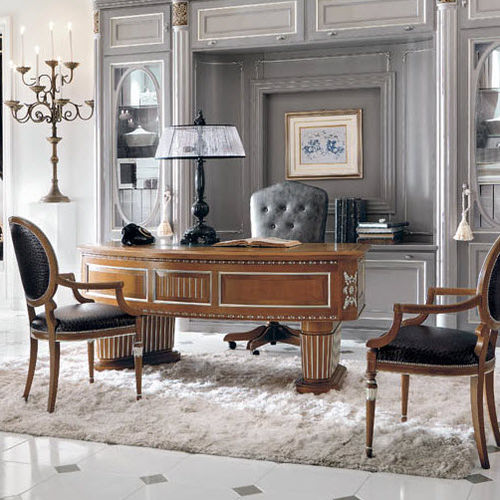 Bureau classique - NAPLES - MARTINI MOBILI - en noyer / professionnel