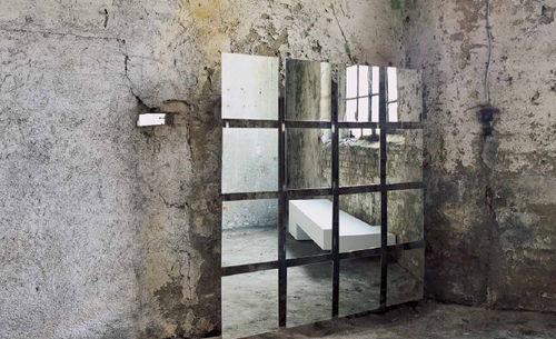 Miroir mural - LE BOUDOIRE  - minottiitalia - contemporain / carré