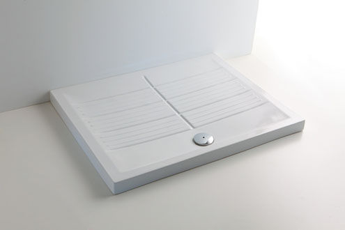 Receveur de douche rectangulaire - PLANO - Falerii - à poser / en céramique
