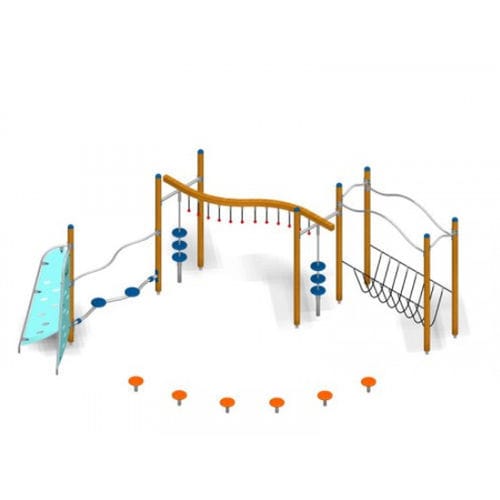 Parcour d'obstacles pour aire de jeux - ELASTICO 403  - TLF srl - de slalom / saut en hauteur / d'extérieur