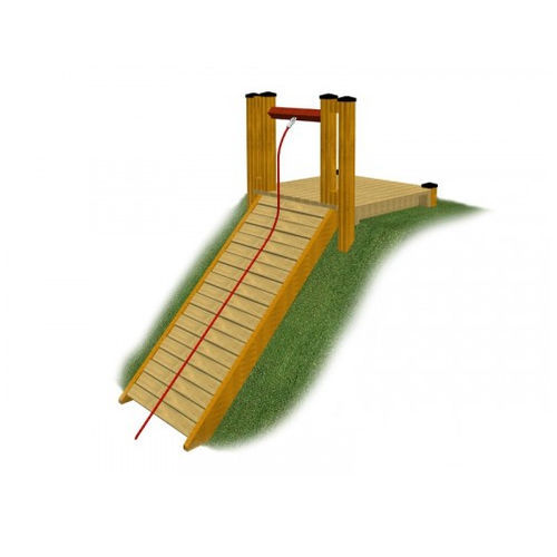 Toboggan droit - 1.135/B  - TLF srl - pour aire de jeux / en bois