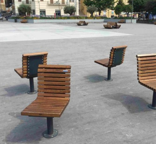 Chaise contemporaine - ESPERIA  - TLF srl - d'extérieur / en bois / avec piètement en aluminium
