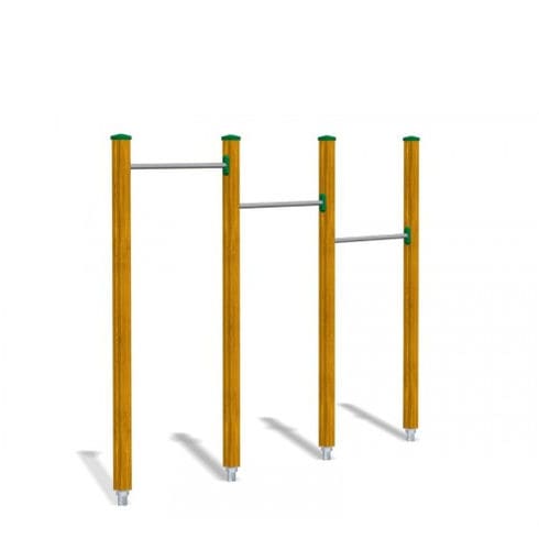 Barre de traction triple - PLE0009SJIXE  - TLF srl - en bois / en métal / d'extérieur