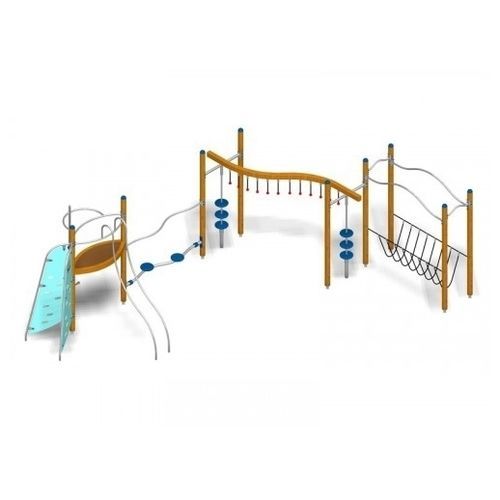 Parcour d'obstacles pour aire de jeux - ELASTICO 402  - TLF srl - de slalom / saut en hauteur / d'extérieur
