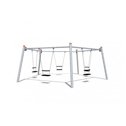 Balançoire en acier galvanisé - PENTALENA    - TLF srl - pour parc de jeux / multiple