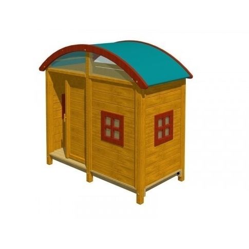 Cabane pour enfant pour aire de jeux - GARAGINO 2   - TLF srl - étanche / au sol / en bois
