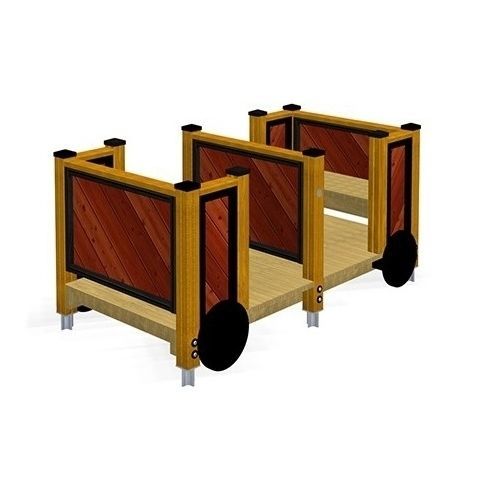 Véhicule pour aire de jeux - 2.711/BJ - TLF srl - respectueux de l'environnement / écolabel FSC / écolabel PEFC