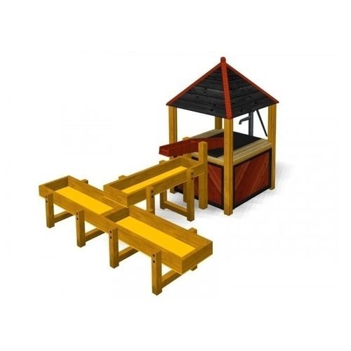 Cabane pour enfant pour aire de jeux - LILLY AP   - TLF srl - au sol / étanche / avec bac à sable