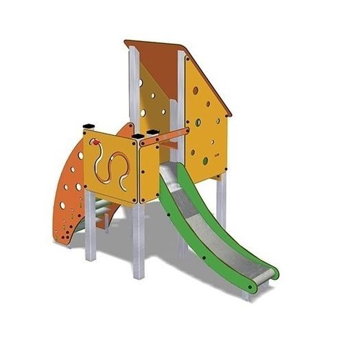 Toboggan droit - TOGO D1057    - TLF srl - pour aire de jeux / en acier inoxydable / en HPL