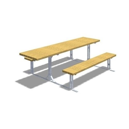 Table de pique-nique classique - OLIVIA ACCESSIBILE  - TLF srl - en pin / avec piètement en métal / rectangulaire