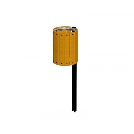 Poubelle publique - ISIDORA  - TLF srl - sur pied / en aluminium / en pin