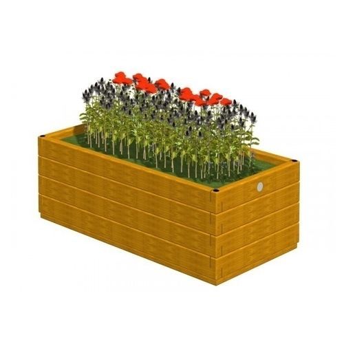 Jardinière en bois - 3.313/C - TLF srl - rectangulaire / classique / pour espace public