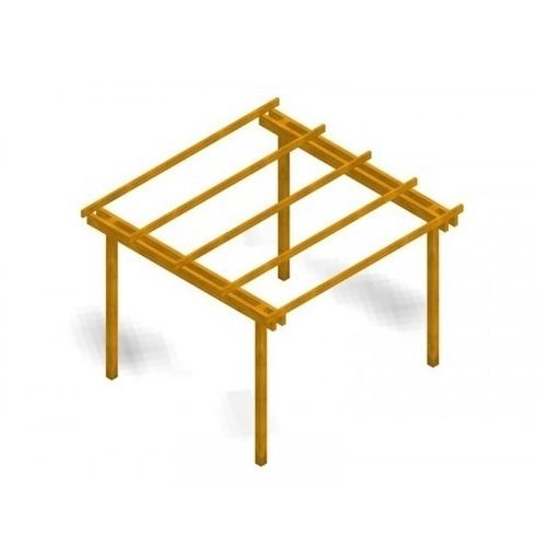 Pergola autoportée - 3.401 - TLF srl - en bois / pour espace public / contemporaine