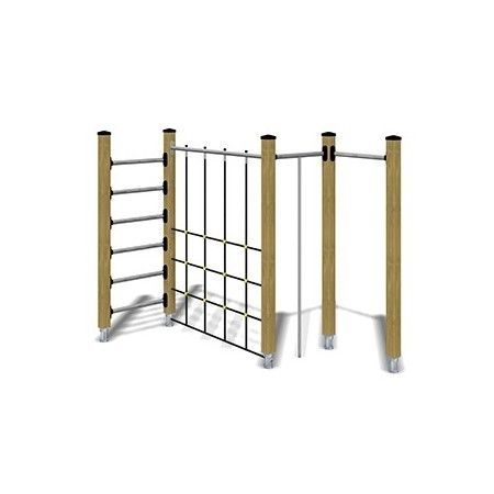 Grimpeur pour aire de jeux - TOGO JIM 1 - TLF srl - en bois / en aluminium