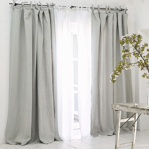 Voilage uni - CIRRUS : CELLINI - ROMO - en lin / lavable / tissage