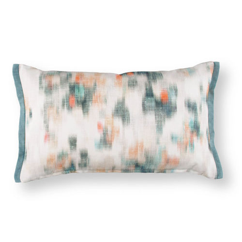Coussin rectangulaire - GARDENIA : WILD GARDEN  - ROMO - à motif / en coton / en lin