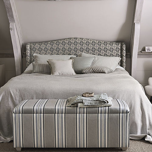 Tissu d'ameublement - ORTON : BURFORD - ROMO - pour rideaux / à rayures / en polyester