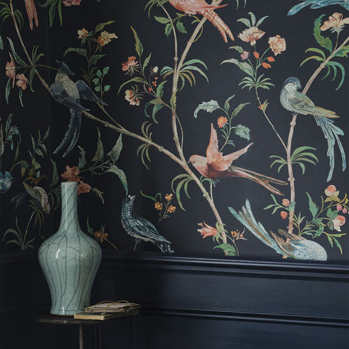 Revêtement mural pour intérieur - PLUMA   - ROMO - en papier / imprimé / aspect tissu