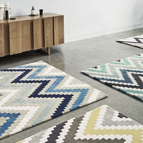 Tapis contemporain - SCALA  - ROMO - à motif / rectangulaire / tufté main