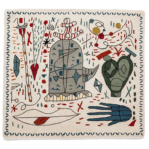 Tapisserie contemporaine - Hayon x Nani - nanimarquina - à motif / en laine de Nouvelle Zélande / tuftée main