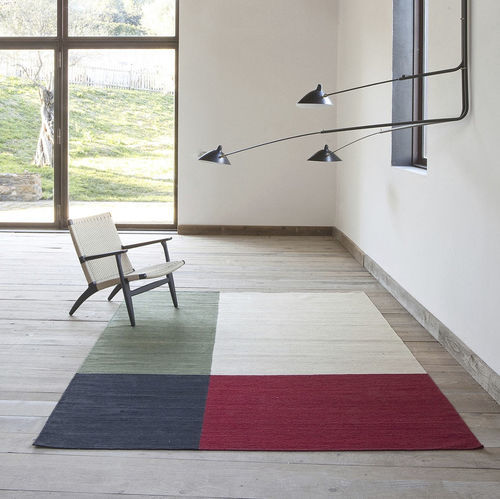Tapis contemporain - M&eacute;lange - nanimarquina - à rayures / géométrique / à carreaux