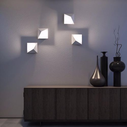 Applique murale contemporaine - TINK - IDEALLUX - d'intérieur / en acier / en polycarbonate